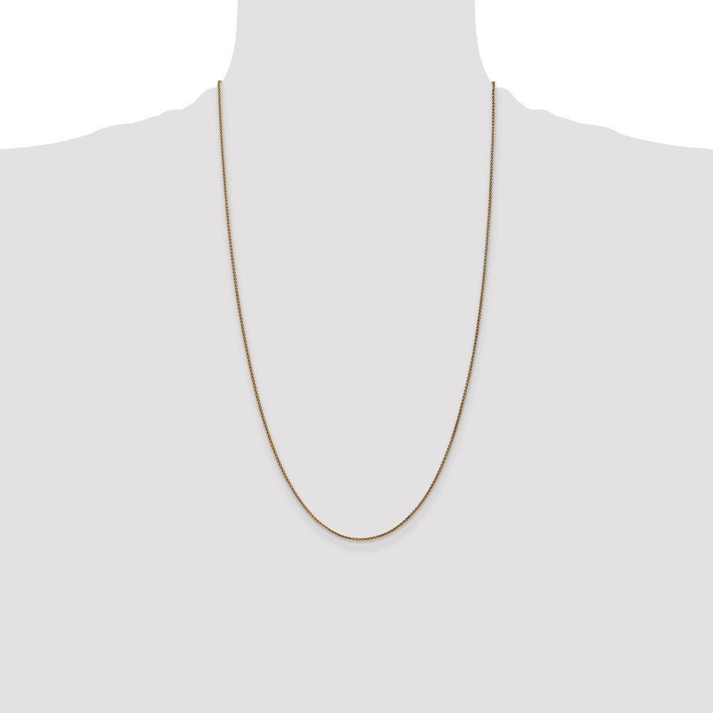 14k 1.25mm D/C Spiga Chain (2.62 grams)