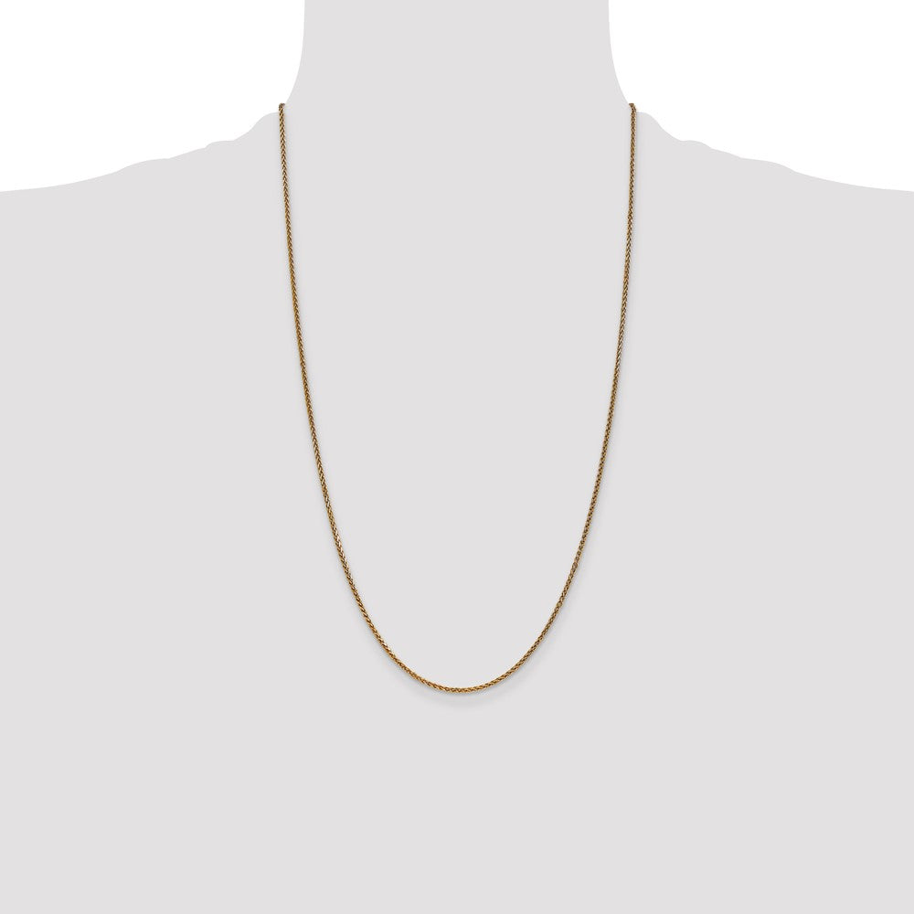 14k 1.7mm D/C Spiga Chain (4.50 grams)