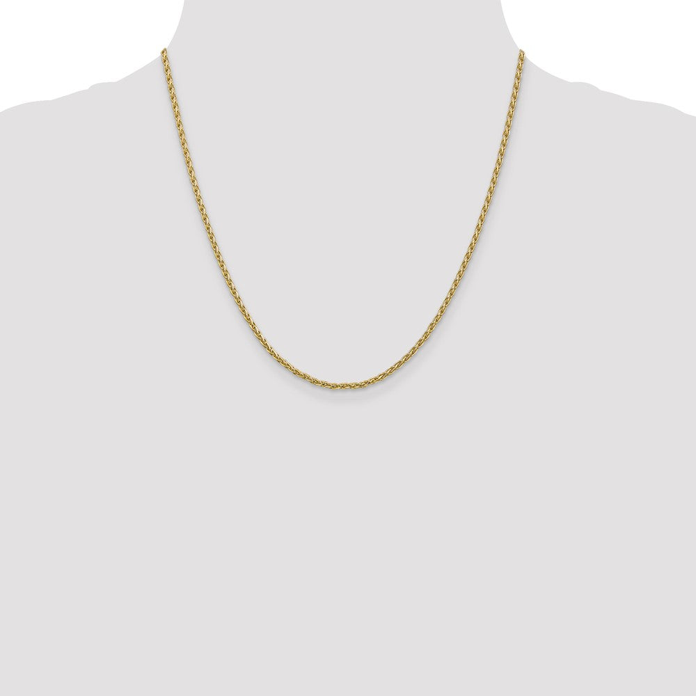 14k 2.25mm Parisian Wheat Chain (9.52 grams)