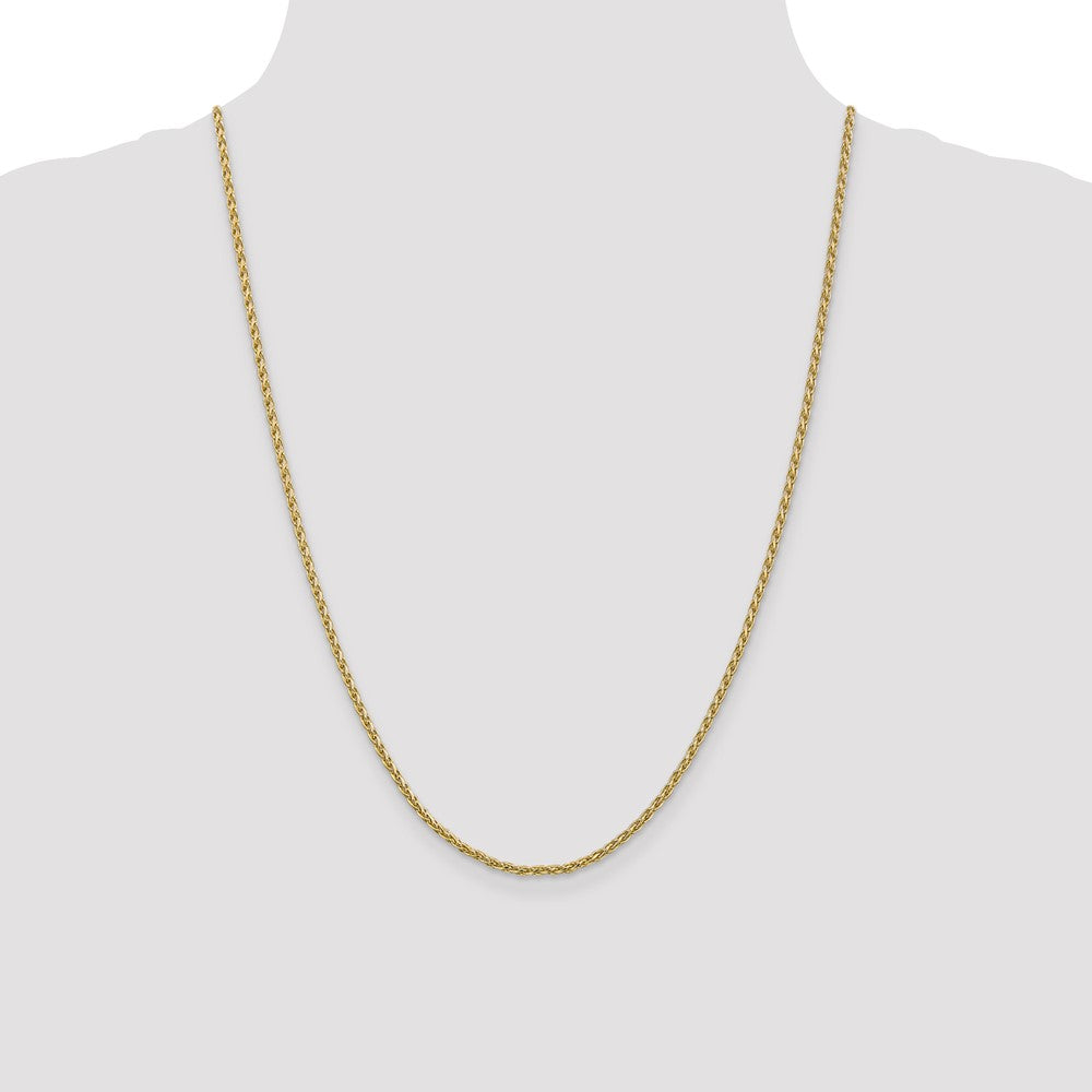 14k 2.25mm Parisian Wheat Chain (9.52 grams)