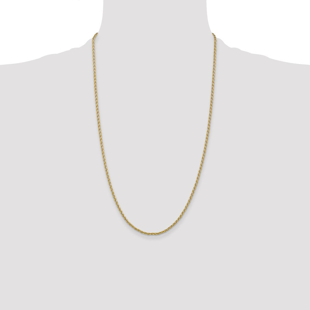 14k 2.25mm Parisian Wheat Chain (9.52 grams)