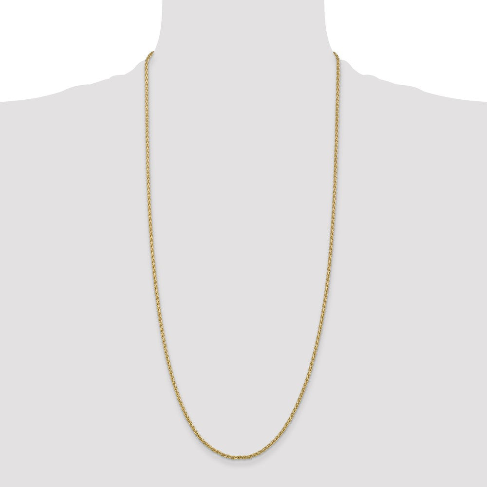 14k 2.25mm Parisian Wheat Chain (9.52 grams)