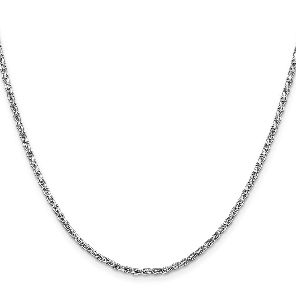 14k WG 2.25mm Parisian Wheat Chain (8.32 grams)