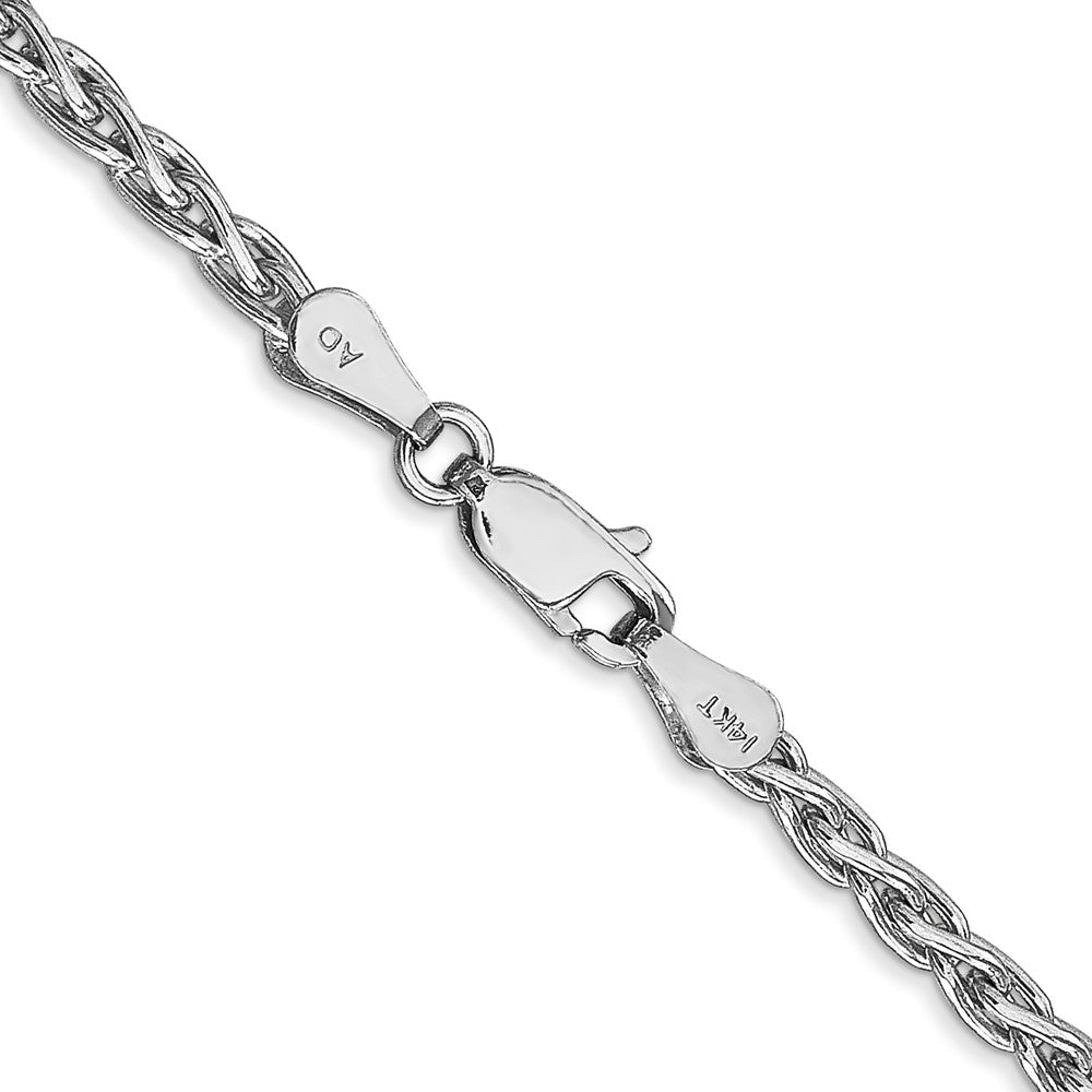 14k WG 3mm Parisian Wheat Chain (14.31 grams)