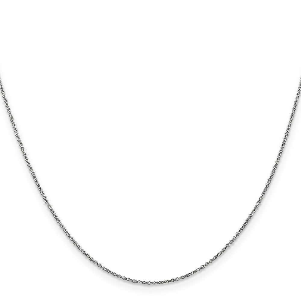 14k WG .9mm Cable with Lobster Clasp Chain (1.17 grams)
