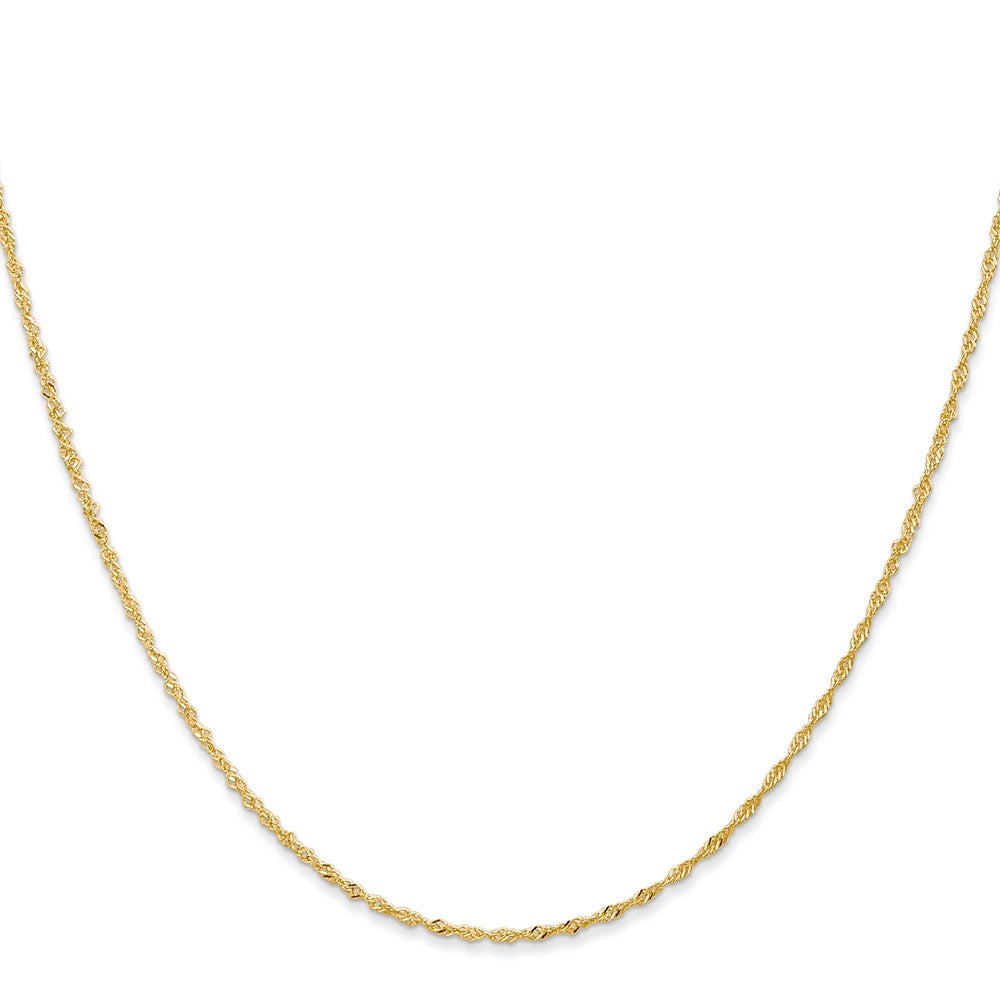14k 1.10mm Singapore Chain (0.87 grams)