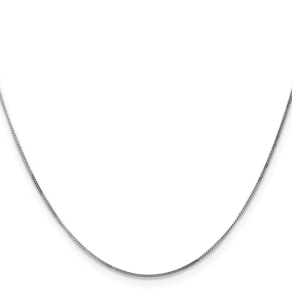 14k WG .9mm Curb Pendant Chain (0.90 grams)