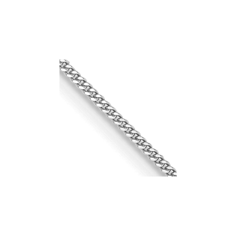 14k WG .9mm Curb Pendant Chain (0.90 grams)