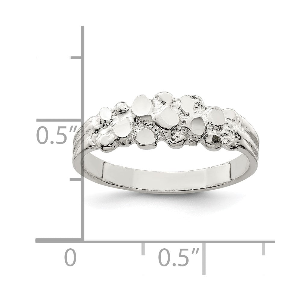 Sterling Silver Nugget Ring (1.52 grams)