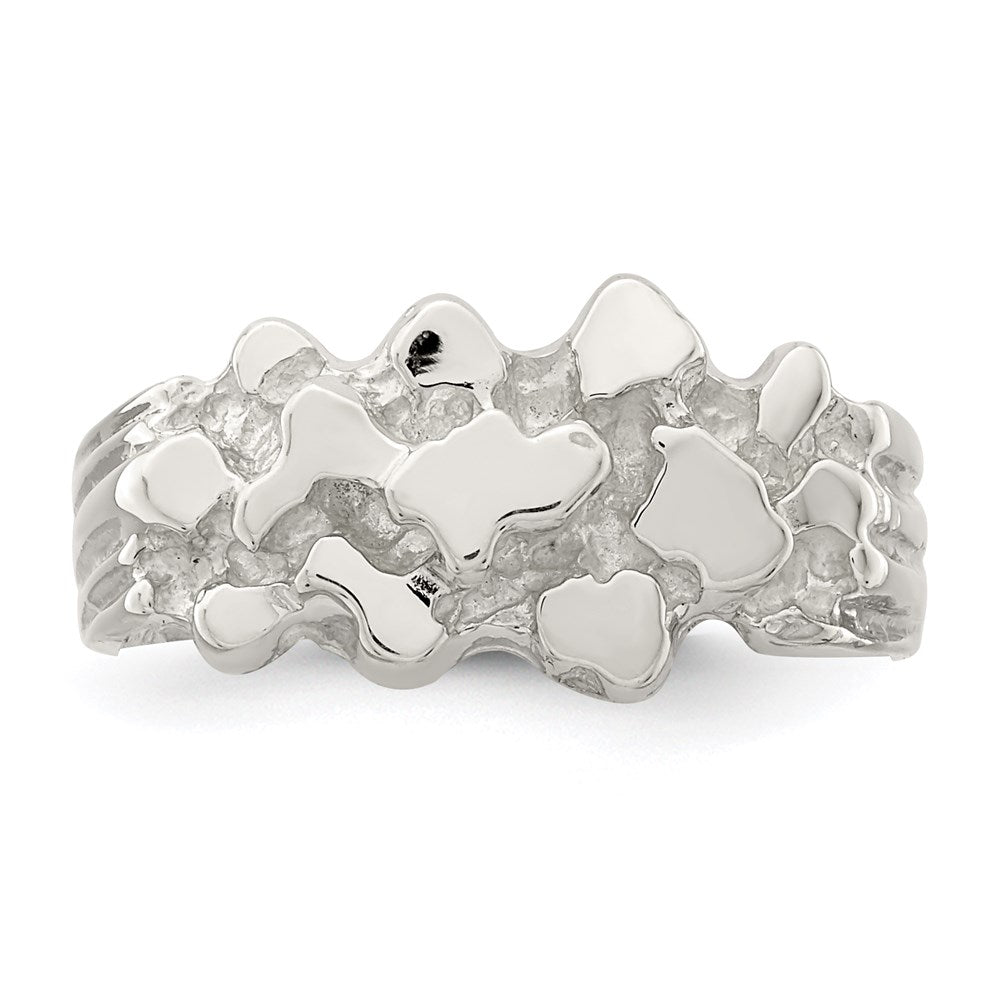 Sterling Silver Woman's Nugget Ring (4.56 grams)