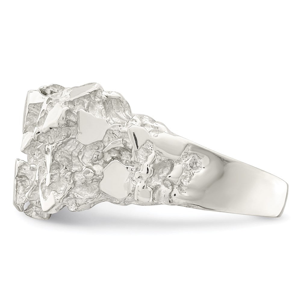 Sterling Silver Men's Nugget Ring (5.12 grams)