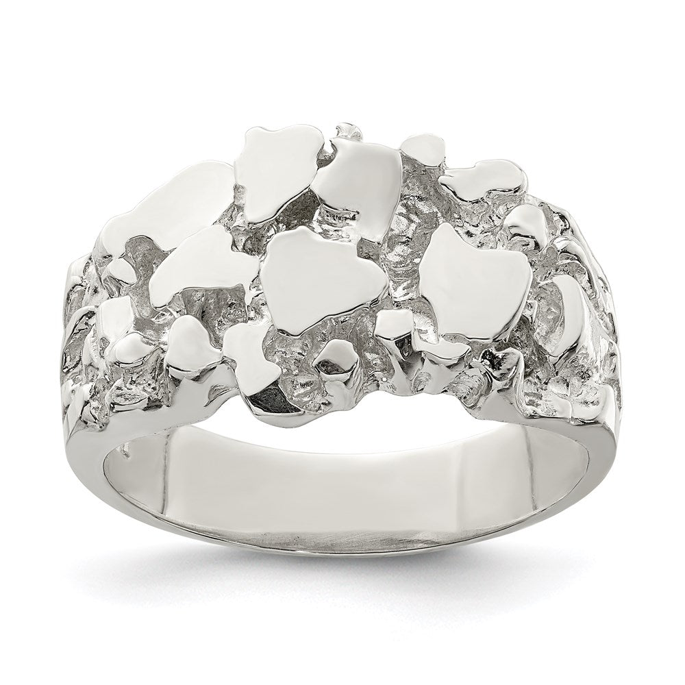 Sterling Silver Men's Nugget Ring (8.37 grams)