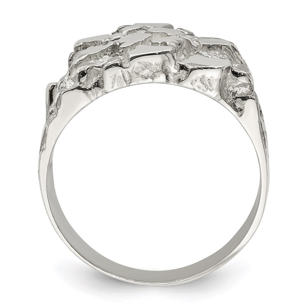 Sterling Silver Men's Nugget Ring (9.72 grams)