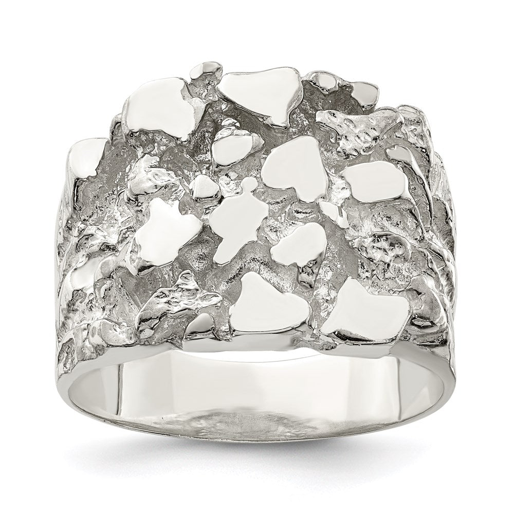 Sterling Silver Men's Nugget Ring (9.72 grams)