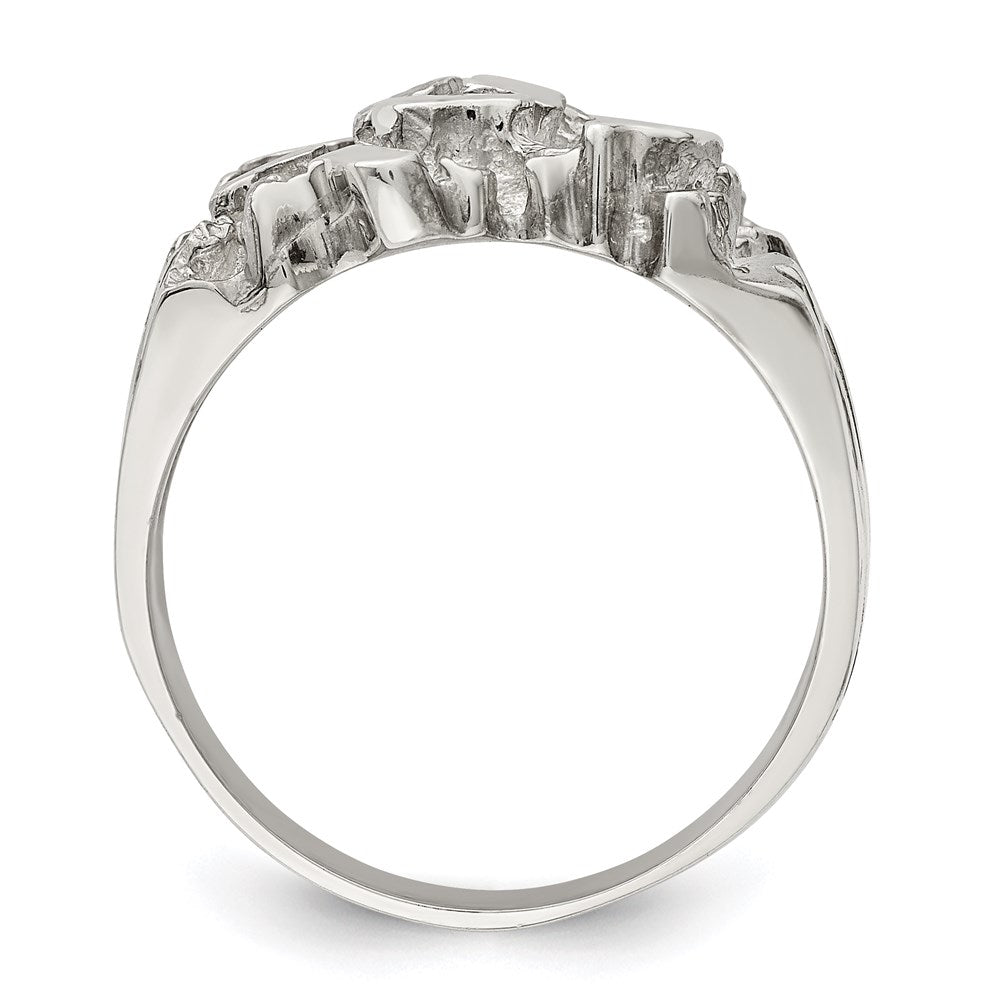 Sterling Silver Men's Nugget Ring (10.35 grams)