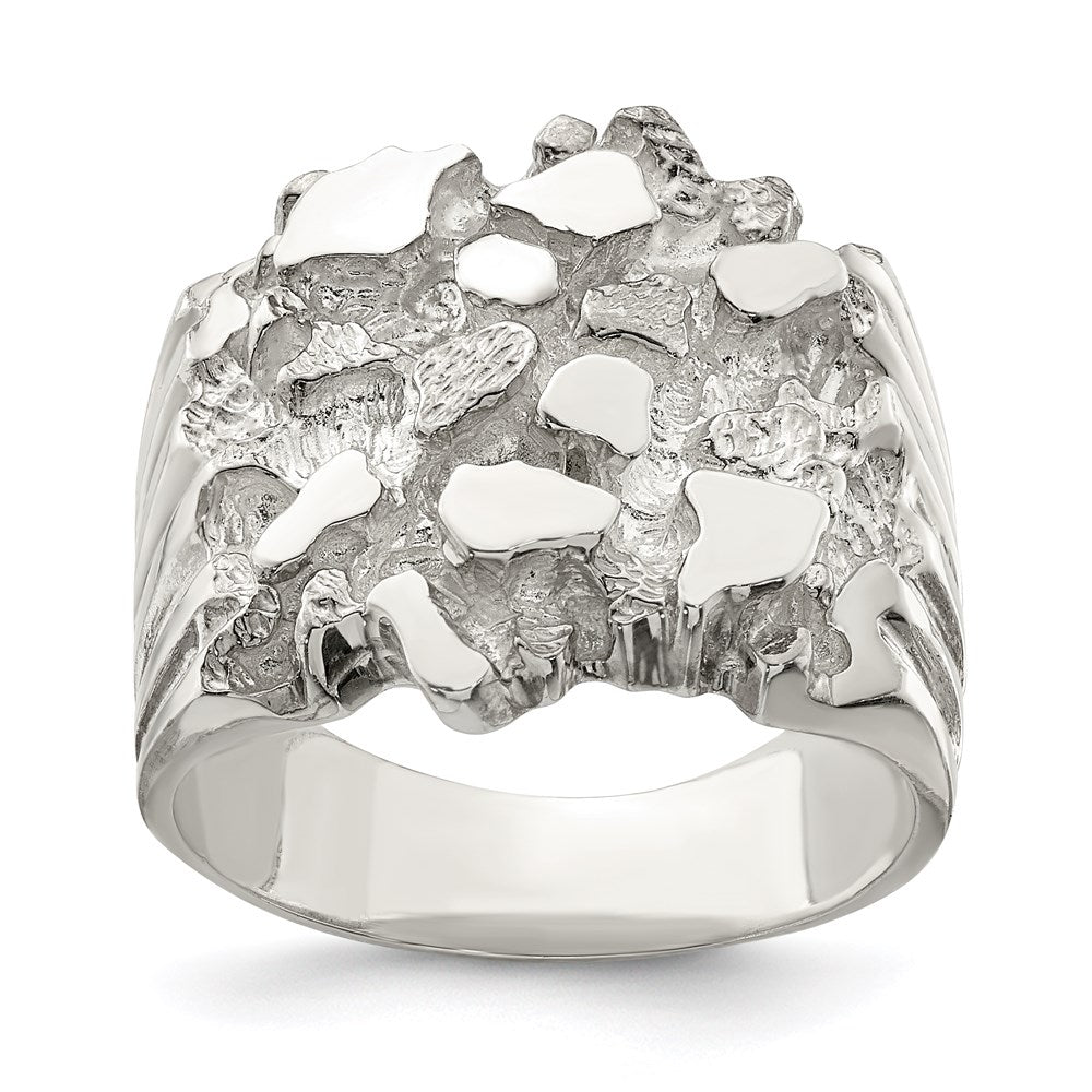 Sterling Silver Men's Nugget Ring (10.35 grams)