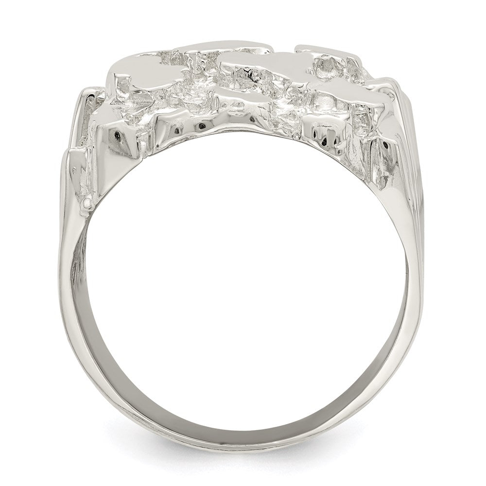 Sterling Silver Men's Nugget Ring (9.27 grams)