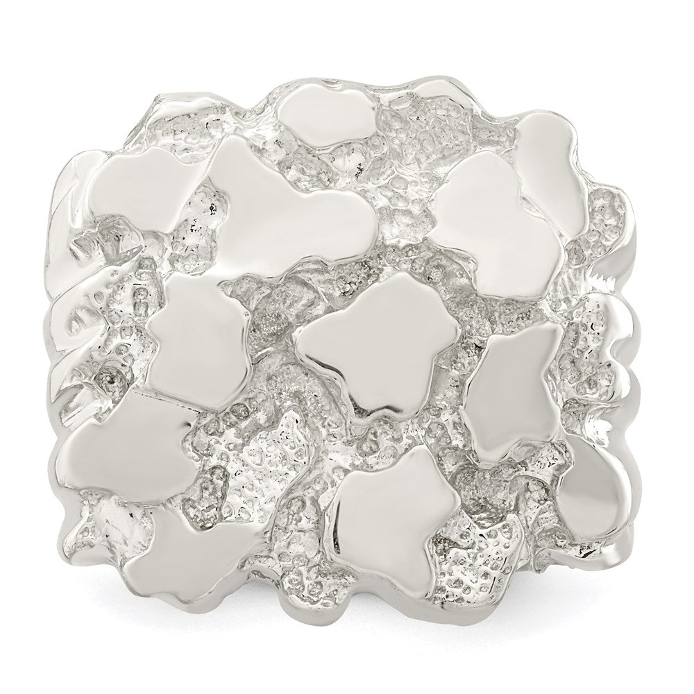 Sterling Silver Men's Nugget Ring (9.27 grams)