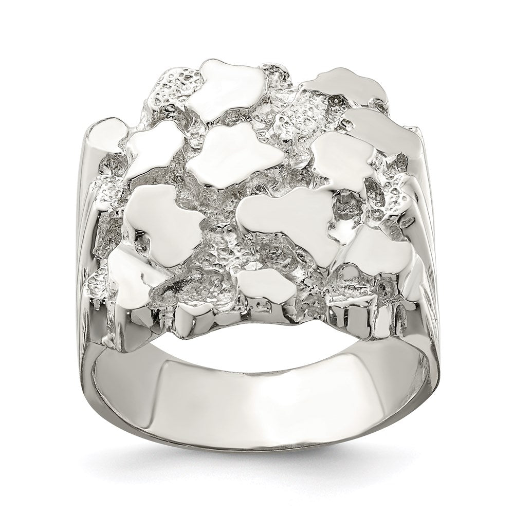 Sterling Silver Men's Nugget Ring (9.27 grams)