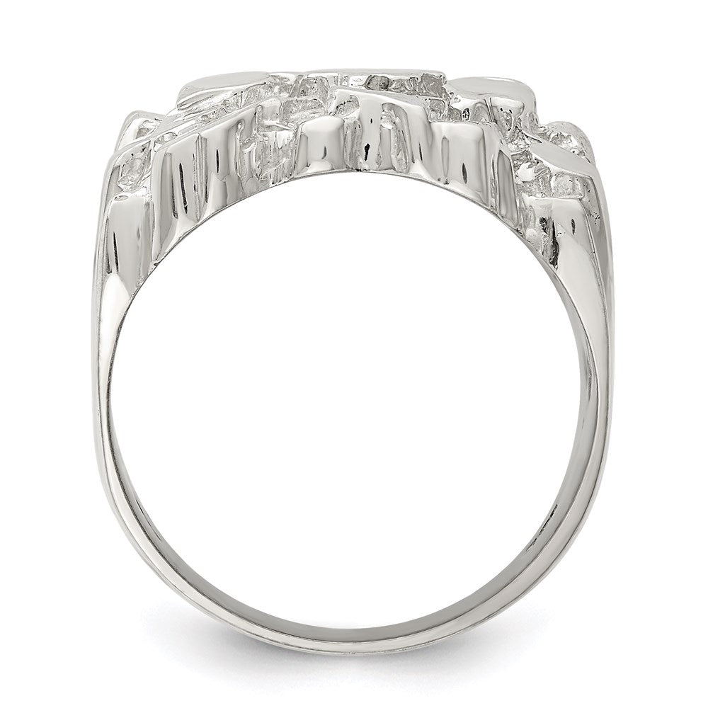 Sterling Silver Men's Nugget Ring (9.98 grams)