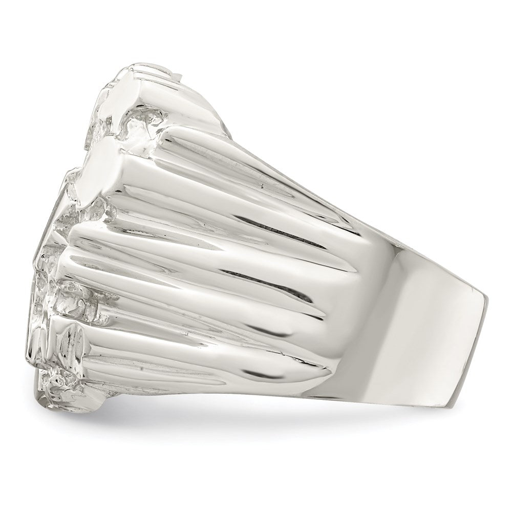 Sterling Silver Men's Nugget Ring (9.98 grams)