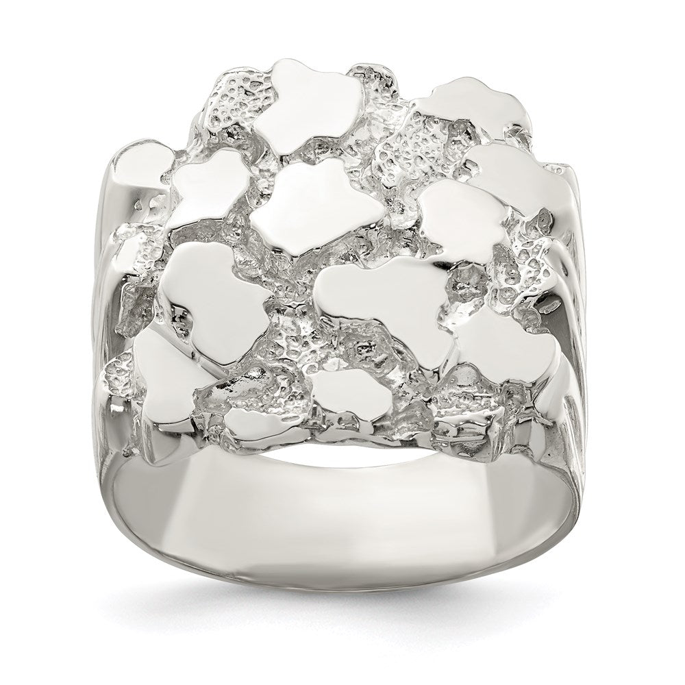 Sterling Silver Men's Nugget Ring (9.98 grams)