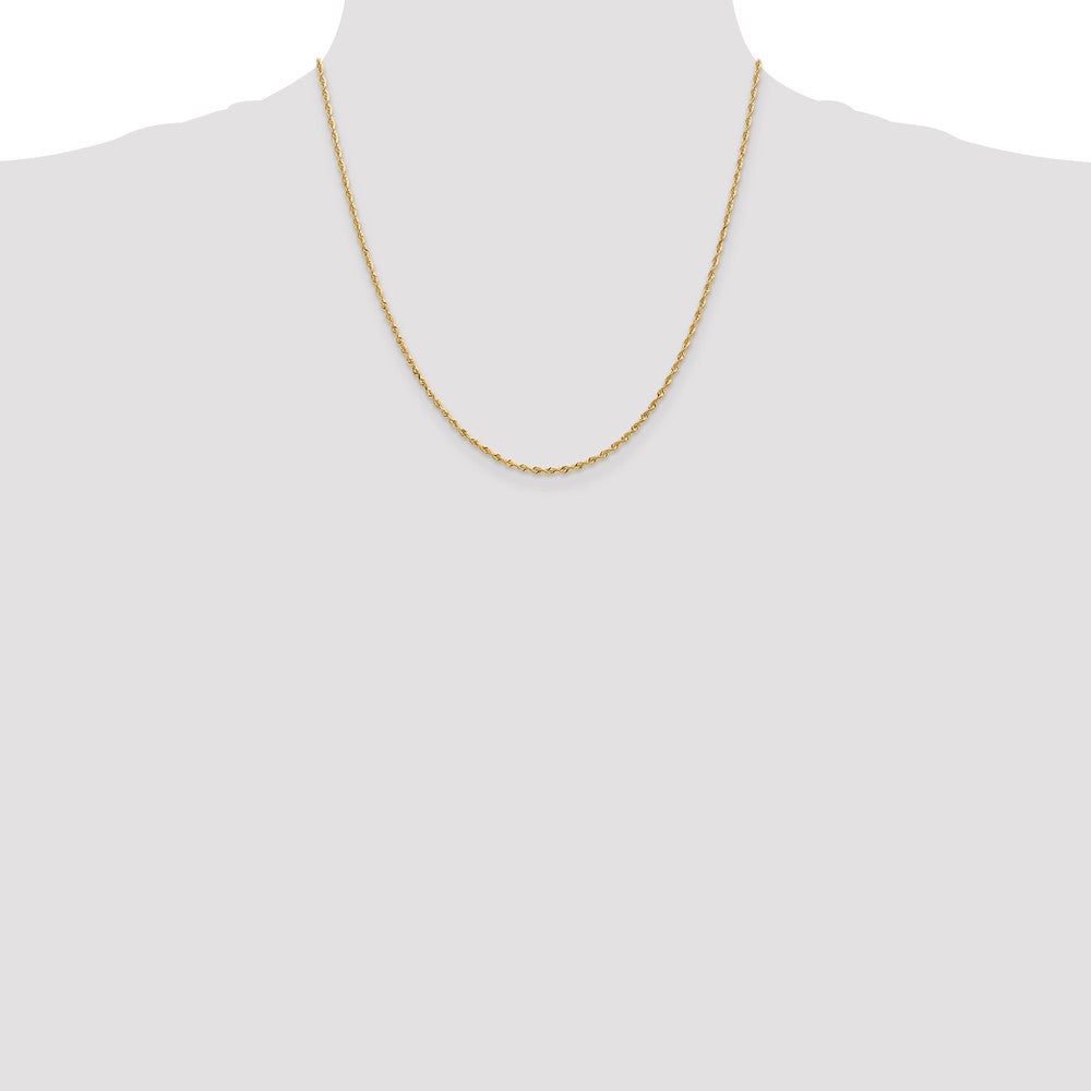 14k 1.85mm D/C Quadruple Rope Chain (3.18 grams)
