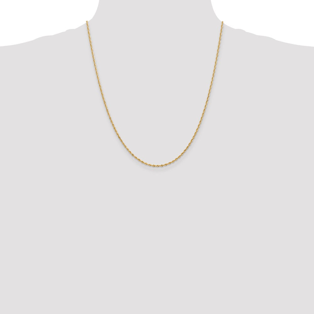 14k 1.85mm D/C Quadruple Rope Chain (3.18 grams)