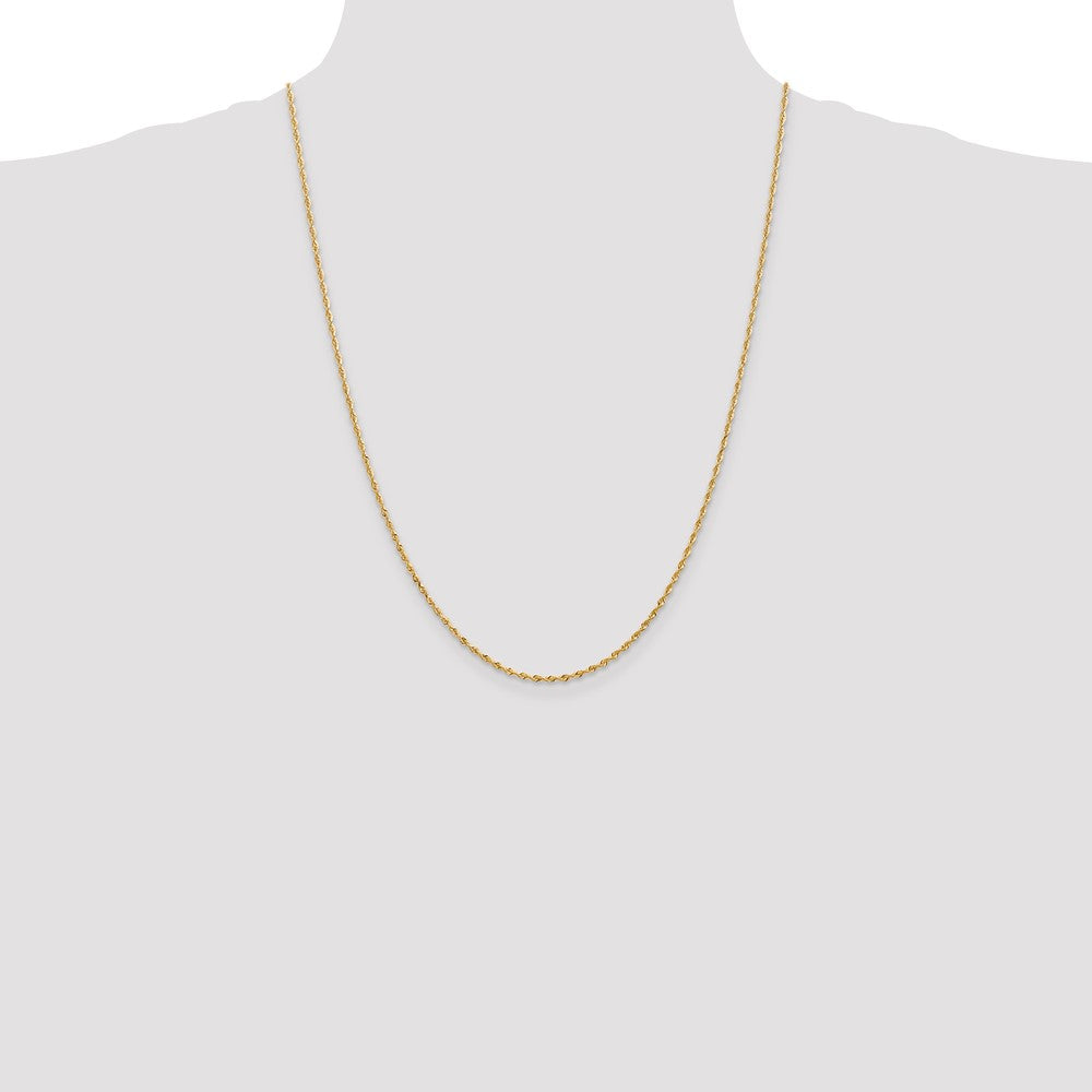 14k 1.85mm D/C Quadruple Rope Chain (3.18 grams)