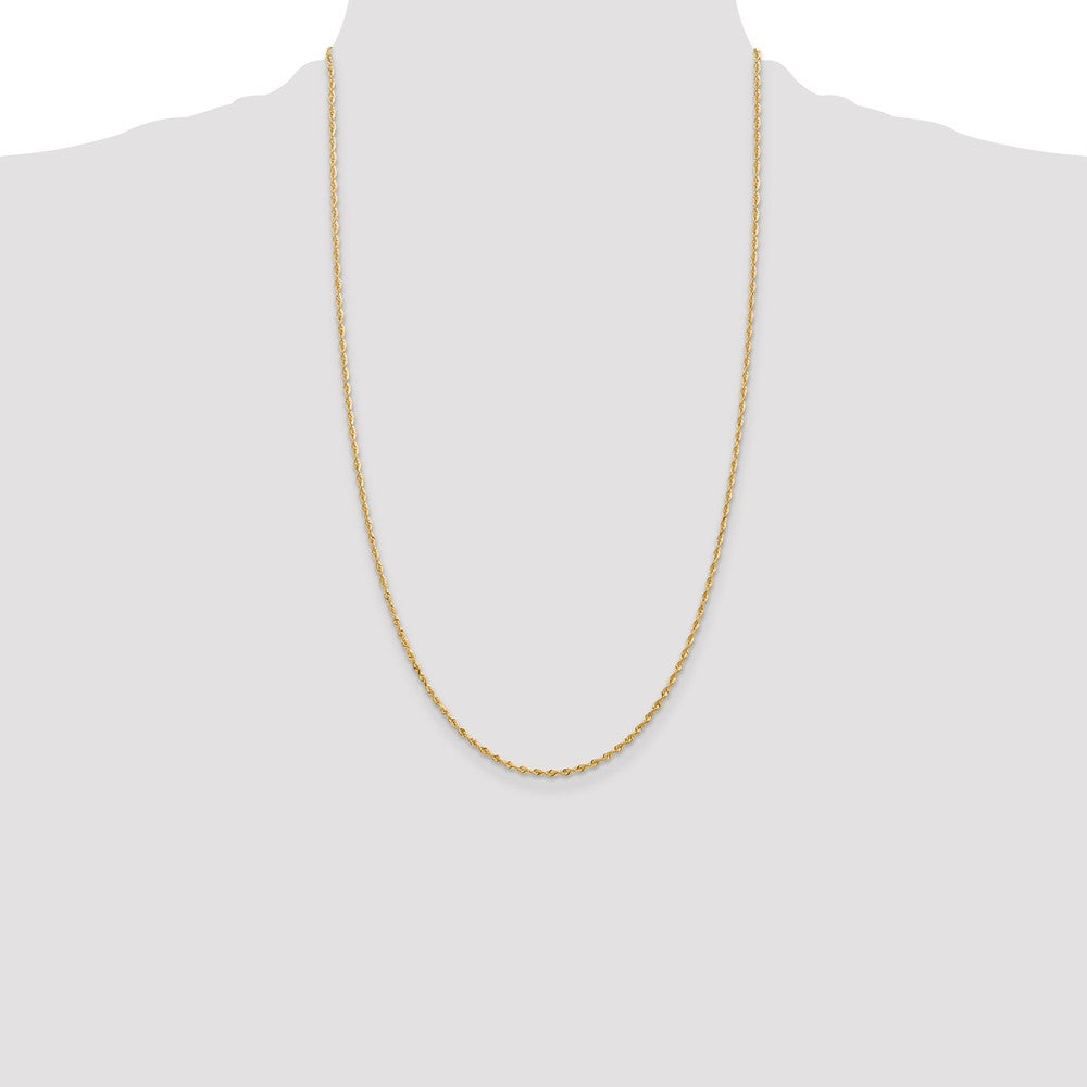 14k 1.85mm D/C Quadruple Rope Chain (3.18 grams)