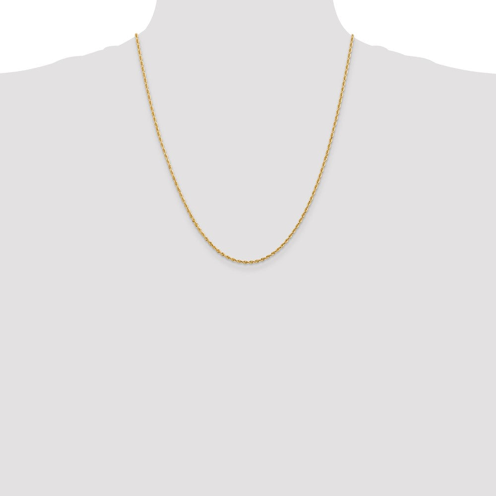 14k 2.00mm D/C Quadruple Rope Chain (4.43 grams)