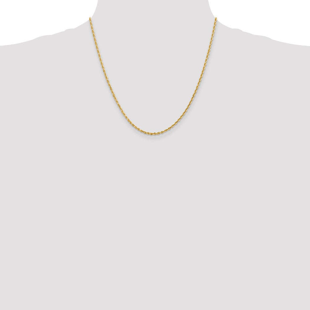 14k 2.25mm D/C Quadruple Rope Chain (6.05 grams)