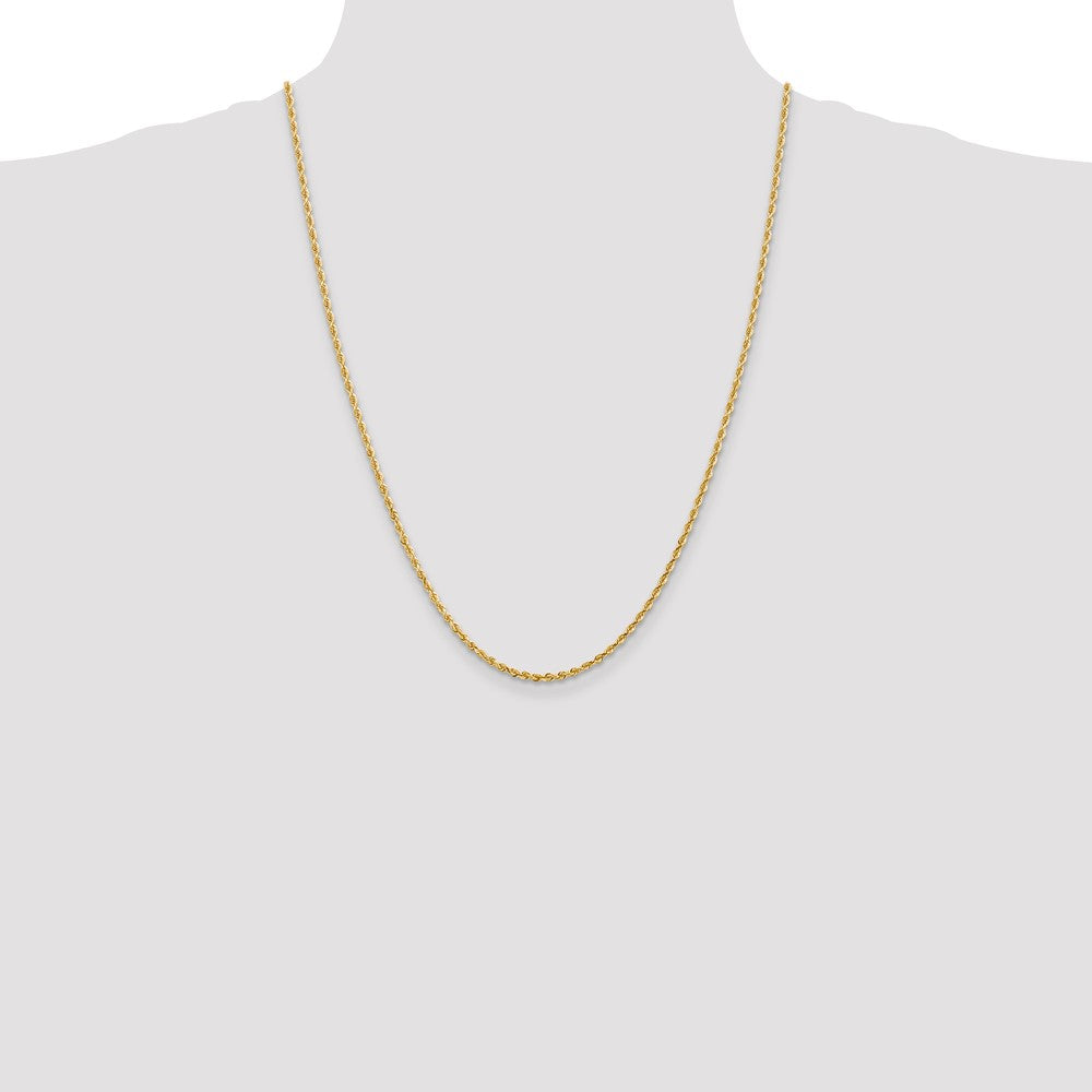 14k 2.25mm D/C Quadruple Rope Chain (6.05 grams)
