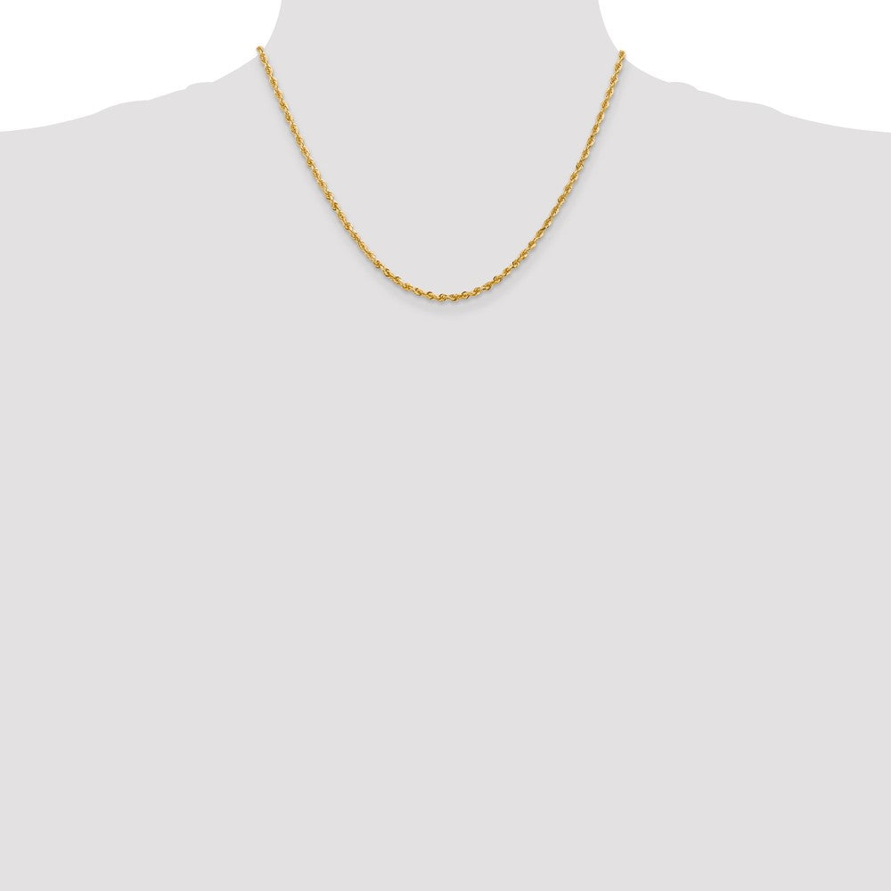 14k 2.75mm D/C Quadruple Rope Chain (8.25 grams)