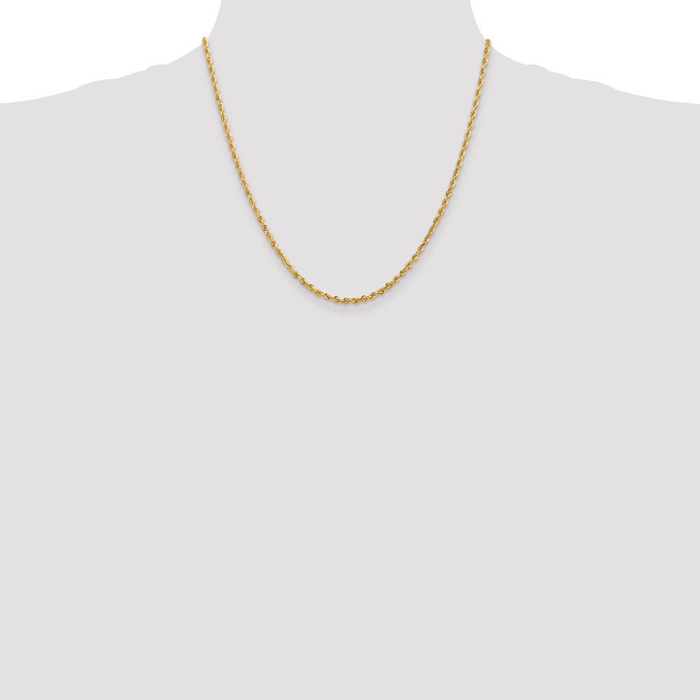 14k 2.75mm D/C Quadruple Rope Chain (8.25 grams)