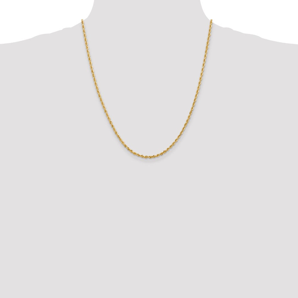 14k 2.75mm D/C Quadruple Rope Chain (8.25 grams)