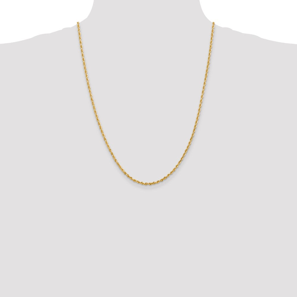 14k 2.75mm D/C Quadruple Rope Chain (8.25 grams)