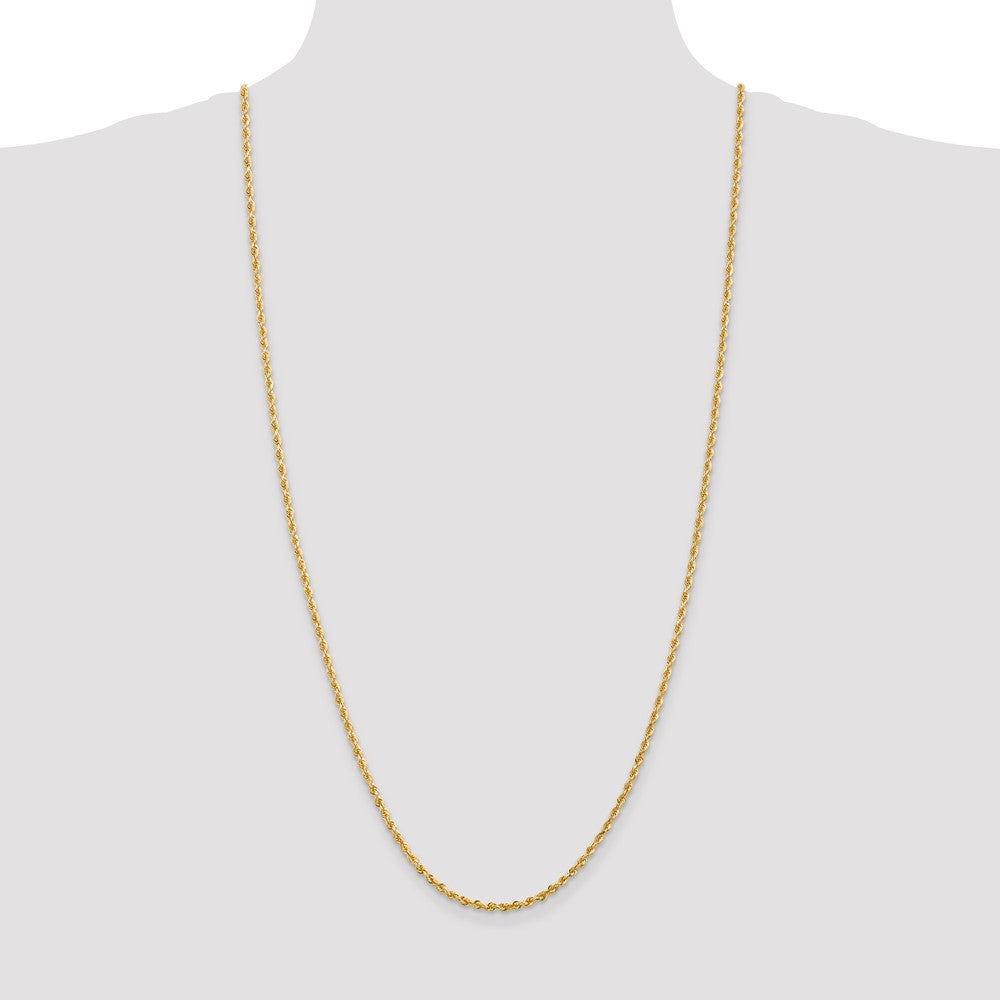 14k 2.75mm D/C Quadruple Rope Chain (8.25 grams)