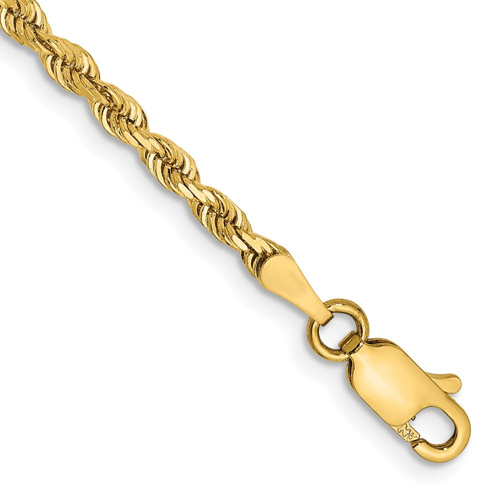 14k 2.75mm D/C Quadruple Rope Chain Bracelet (3.75 grams)