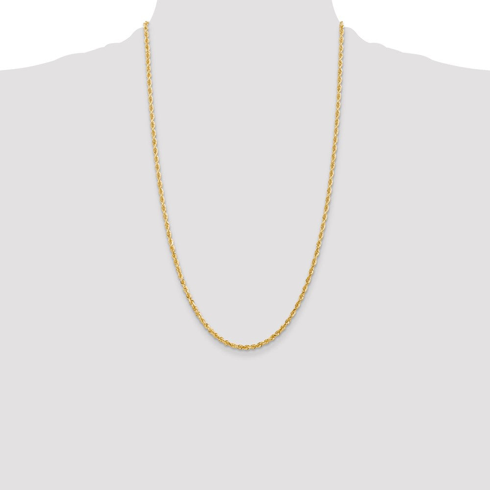 14k 3.0mm D/C Quadruple Rope Chain (9.84 grams)