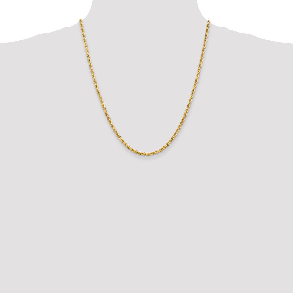 14k 3.35mm D/C Quadruple Rope Chain (14.83 grams)
