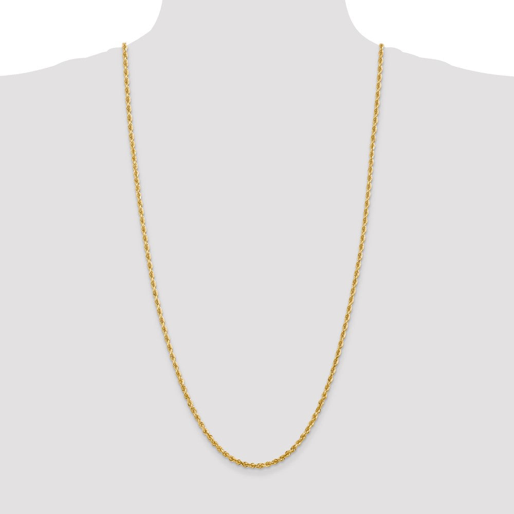 14k 3.35mm D/C Quadruple Rope Chain (14.83 grams)