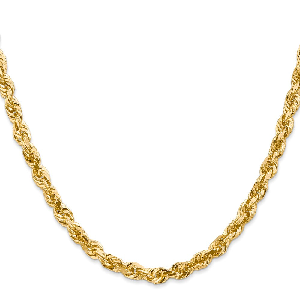 14k 5.0mm D/C Quadruple Rope Chain (34.36 grams)