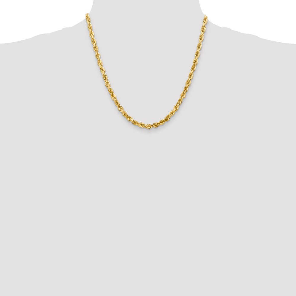 14k 5.0mm D/C Quadruple Rope Chain (34.36 grams)