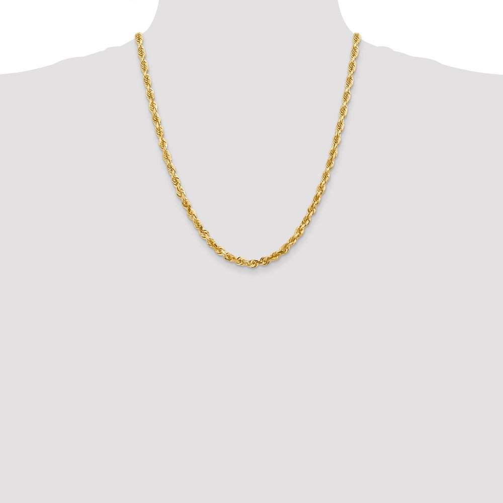 14k 5.0mm D/C Quadruple Rope Chain (34.36 grams)