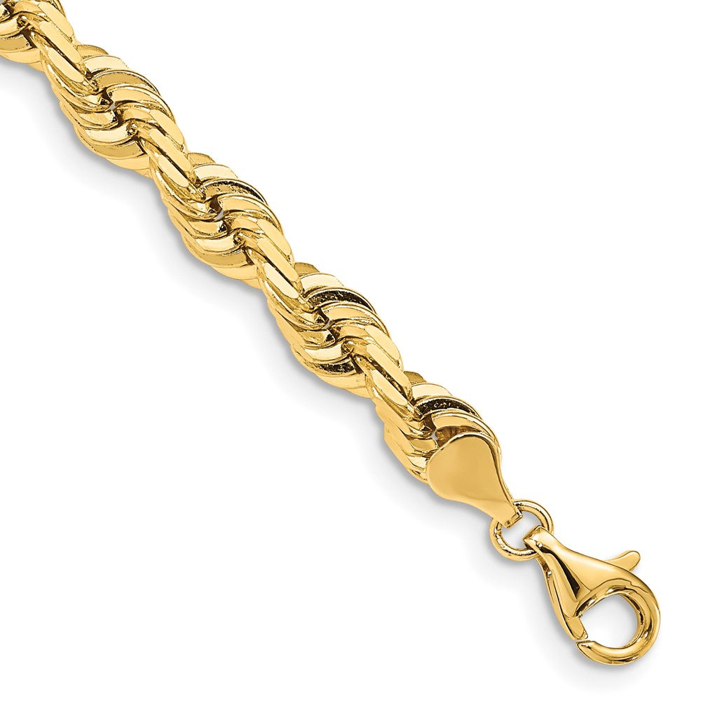14k 7.0mm D/C Quadruple Rope Chain Bracelet (27.56 grams)