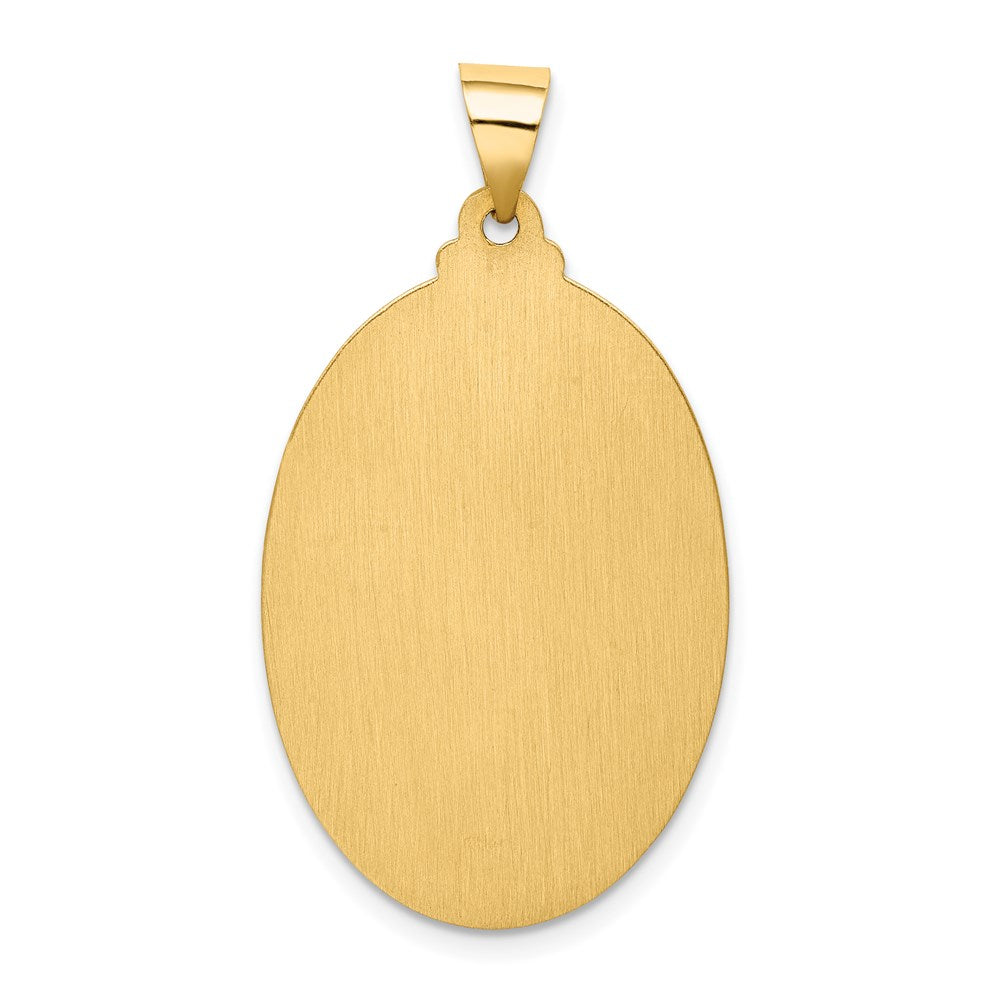 14k Yellow Gold 21 mm Saint Christopher Medal Hollow Pendant (2.14 grams)