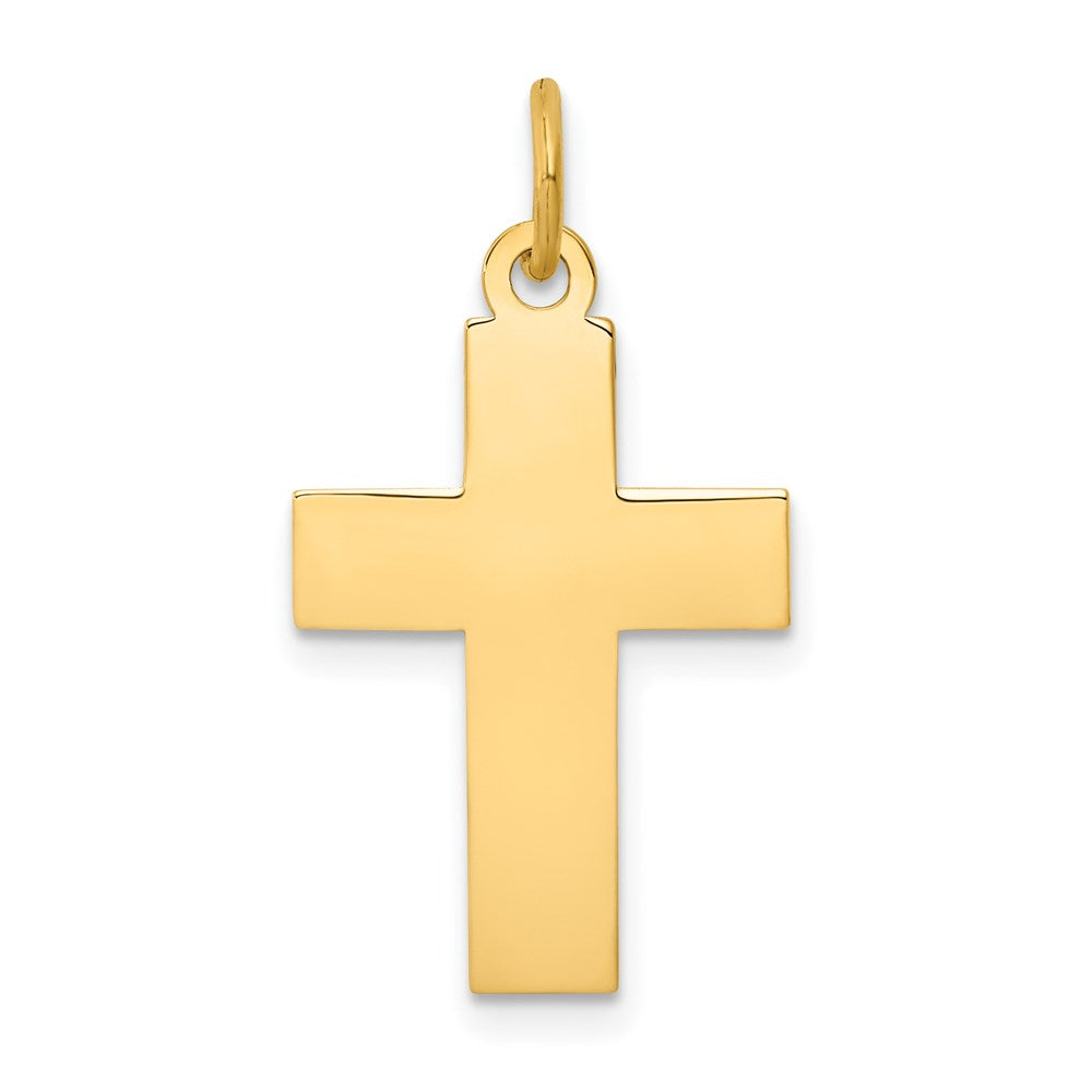 14k Yellow Gold 15 mm Polished Cross Pendant (0.65 grams)