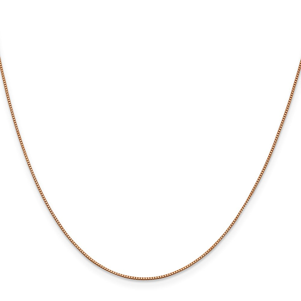 14k Rose Gold .70mm Box Chain (1.82 grams)