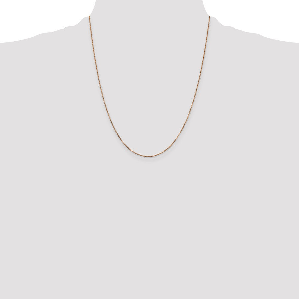 14k Rose Gold .70mm Box Chain (1.82 grams)